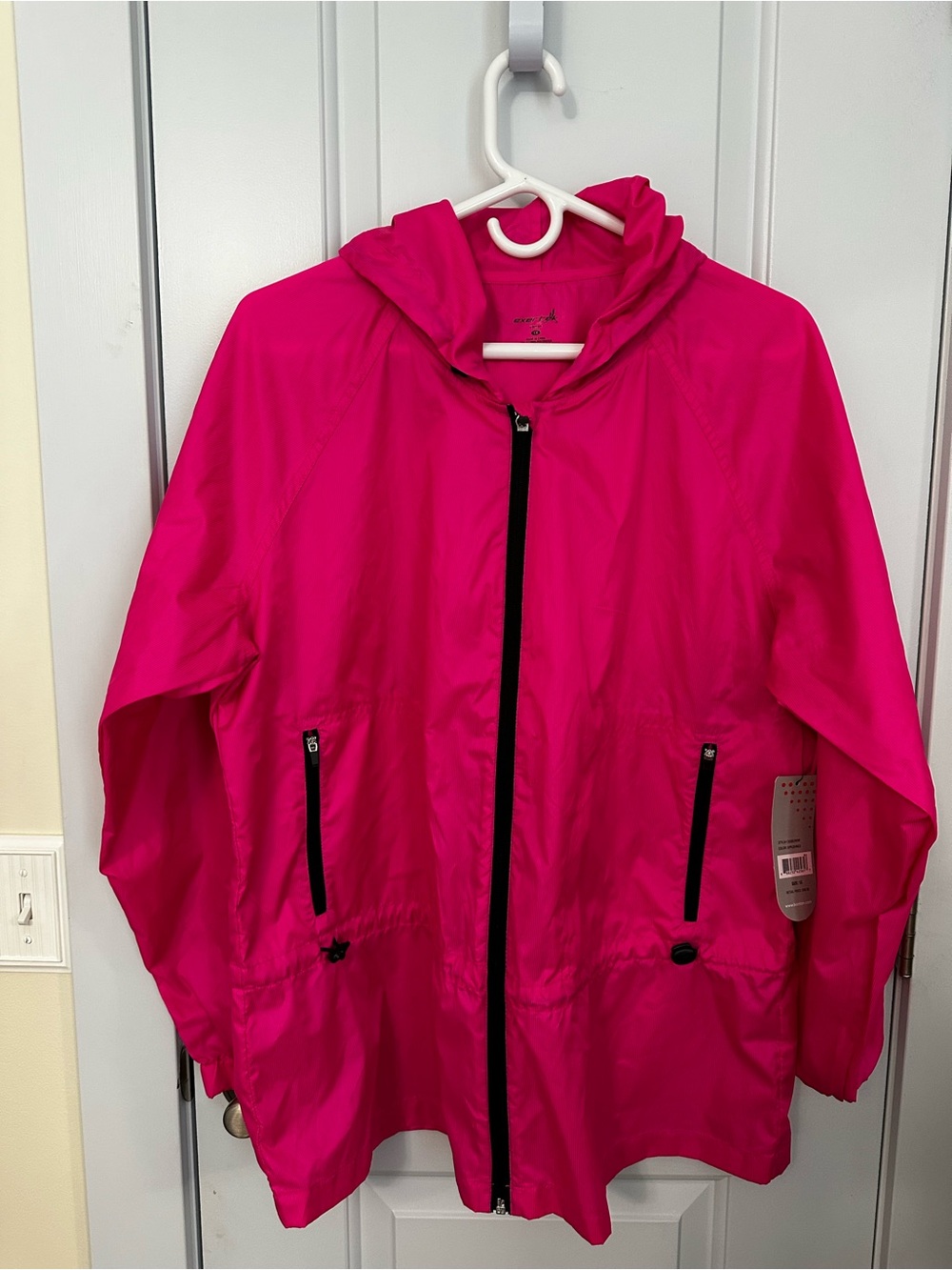 exertek Hot Pink Women's Lightweight Windbreaker Jacket